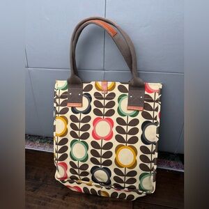 Orla Kiely Coated Canvas Large Tote Bag